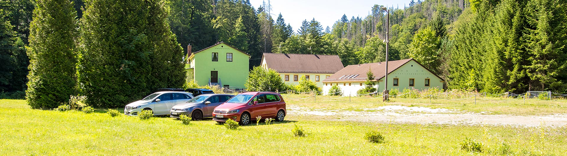 Parkplatz der Mittelndorfer Mühle im Kirnitzschtal