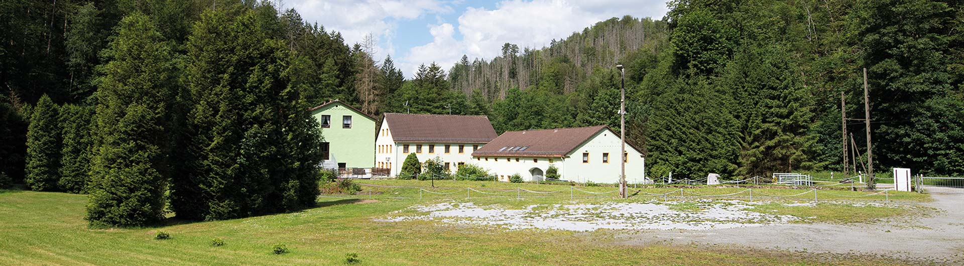 Parkplatz der Mittelndorfer Mühle im Kirnitzschtal